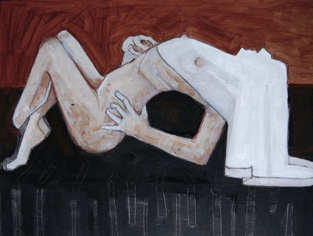 Nu Reclinado Abstrato de Doris Schmitz