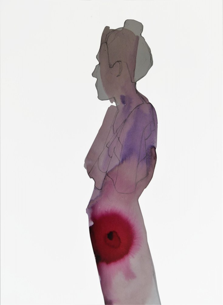 Figura Vermelha Abstrata de Doris Schmitz