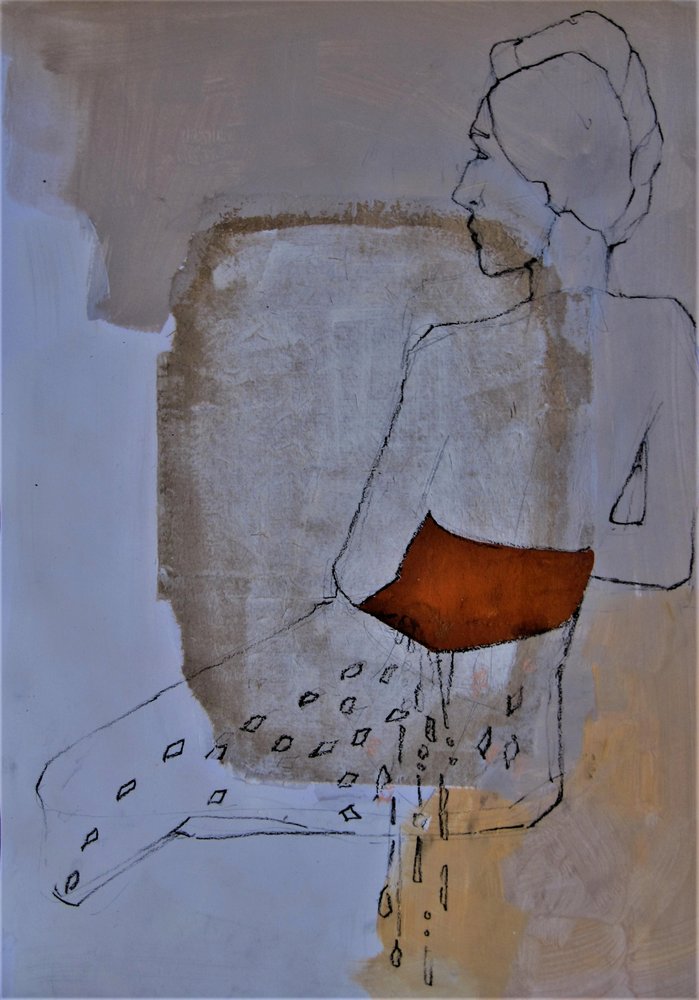 Mulher sentada (abstracto) de Doris Schmitz