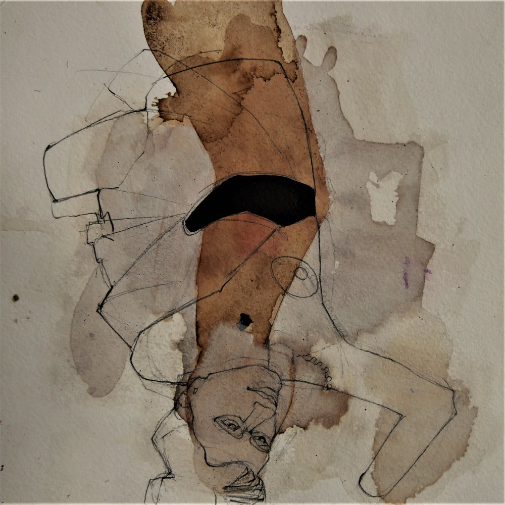 Figura abstrata de cabeça para baixo de Doris Schmitz