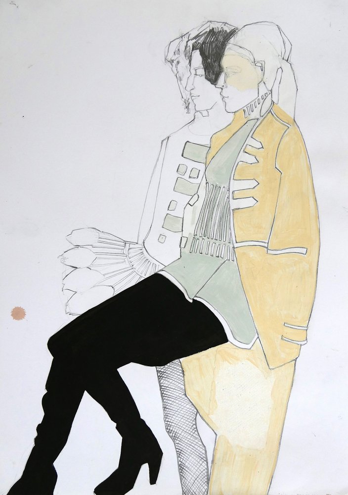 Ilustração de moda chique de Doris Schmitz