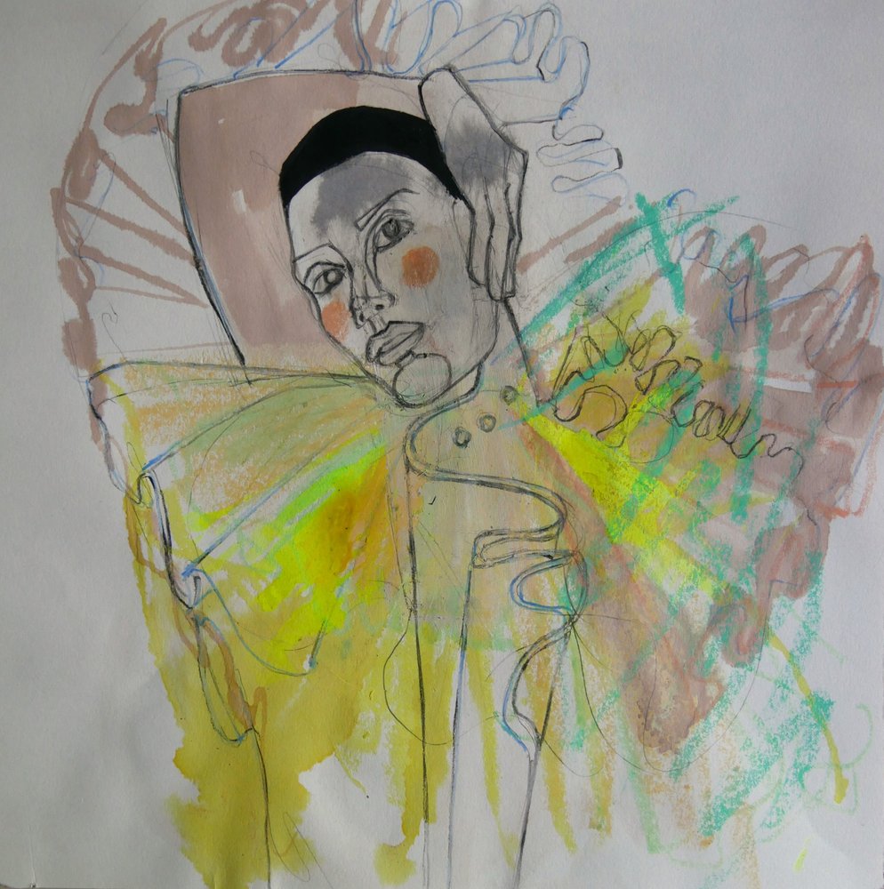 Retrato de moda colorido de Doris Schmitz