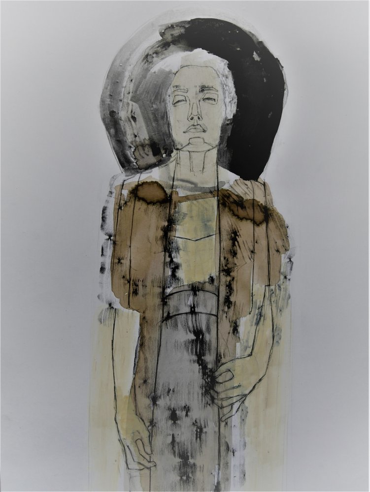 Figura Feminina Contemplativa de Doris Schmitz