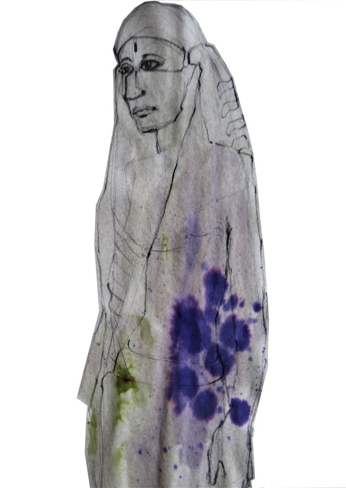Retrato contemplativo de um índio de Doris Schmitz
