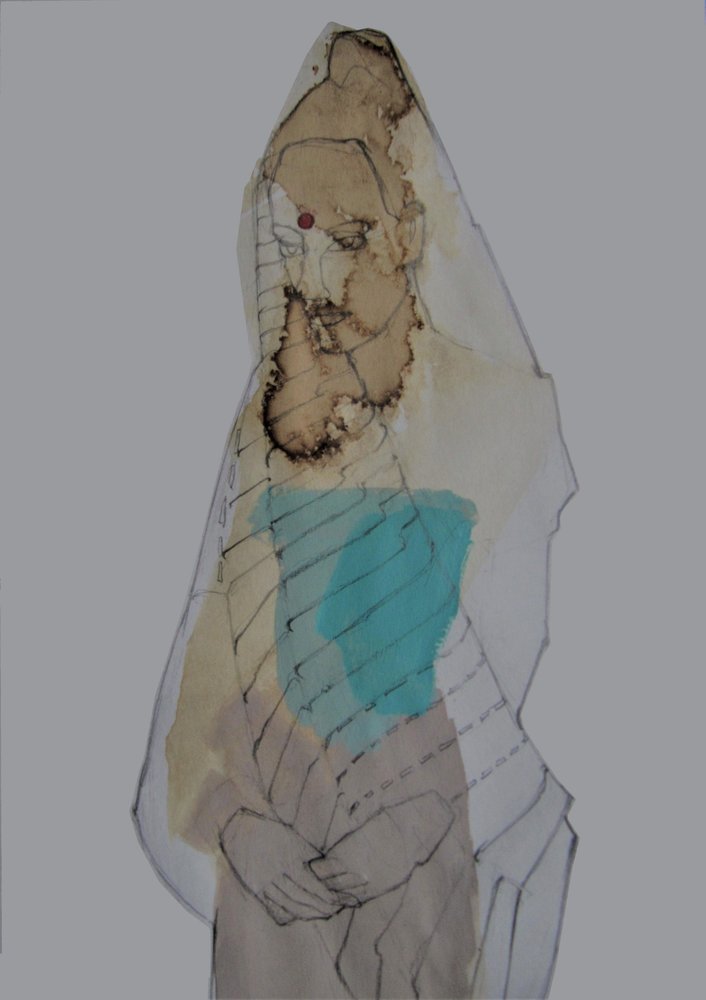 Figura Contemplativa com Véu de Doris Schmitz