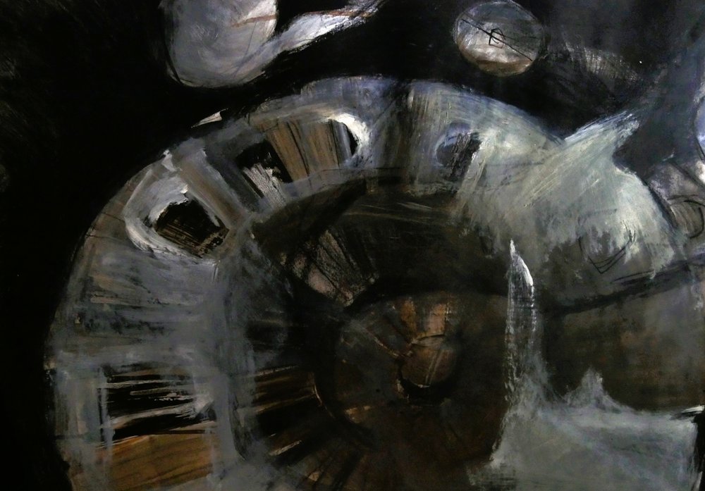 Redemoinho abstrato escuro de Doris Schmitz