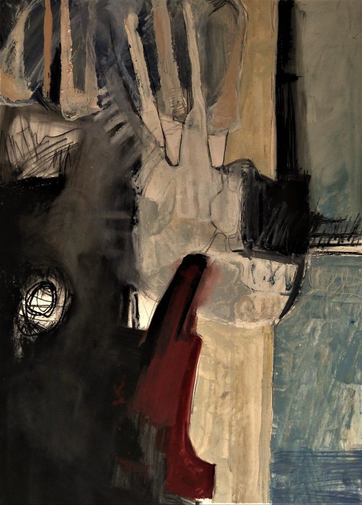Vermelho Abstrato Dramático de Doris Schmitz