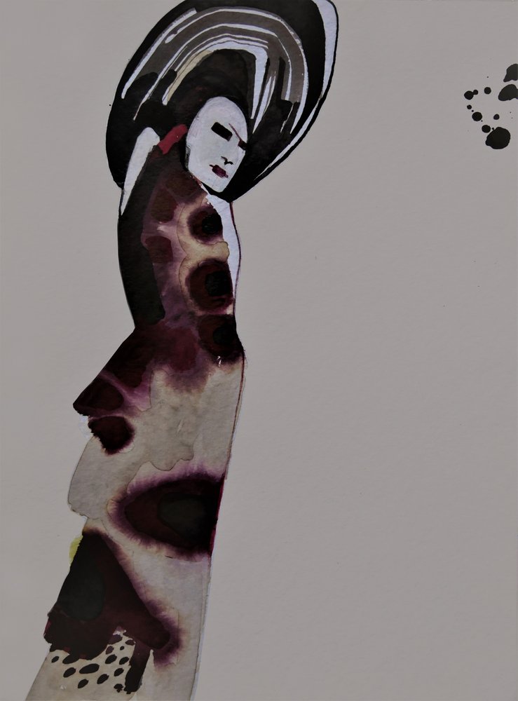 Retrato de moda dramático de Doris Schmitz