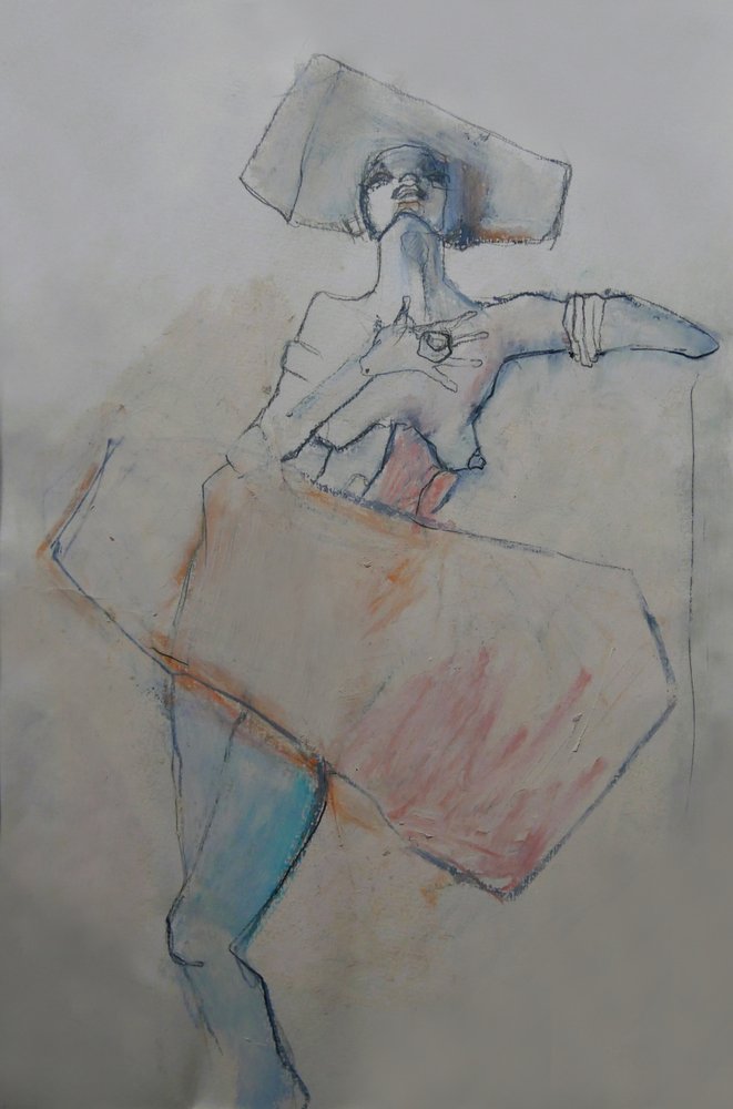 Figura dinâmica do mundo da moda de Doris Schmitz