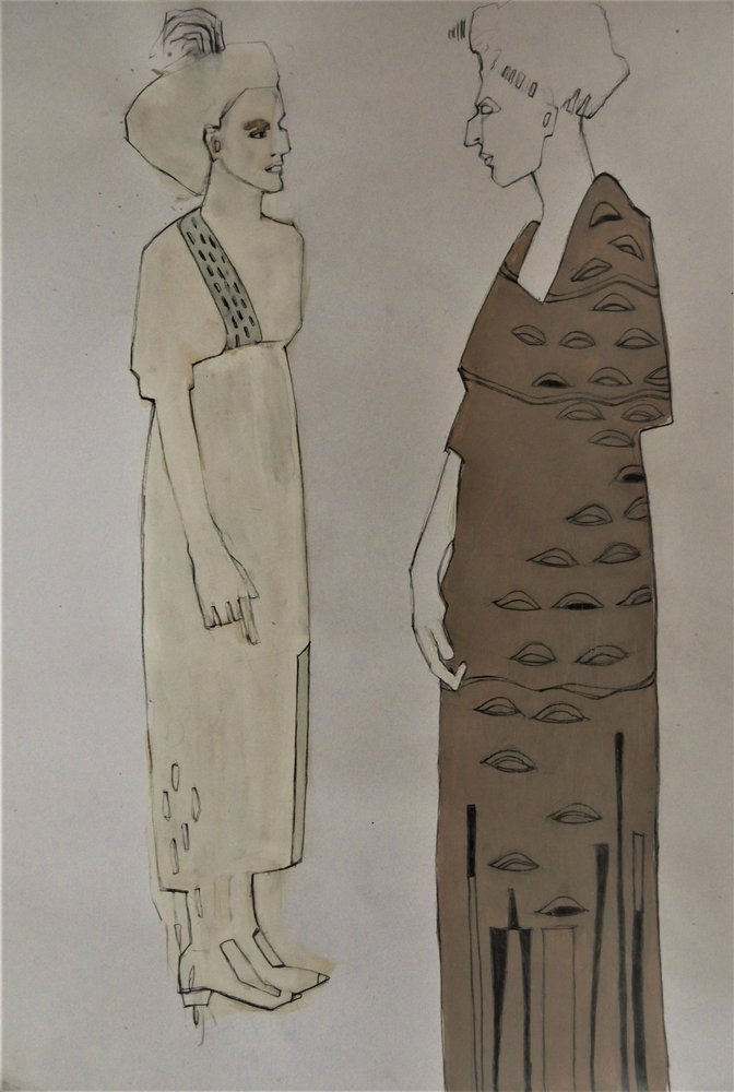 Figuras elegantes do mundo da moda de Doris Schmitz