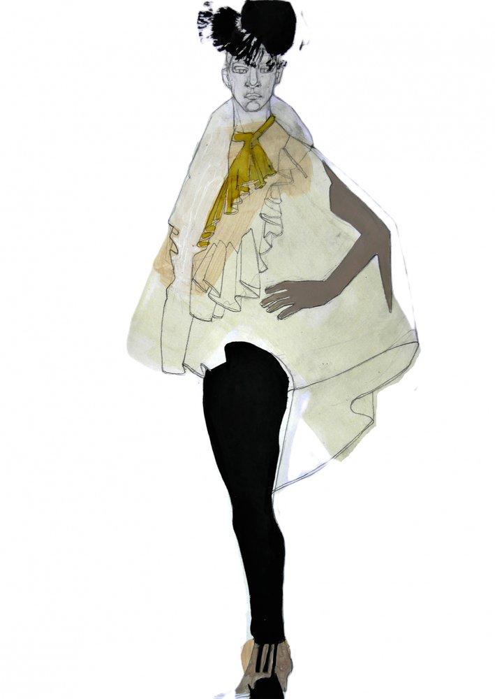 Ilustração de moda elegante de Doris Schmitz