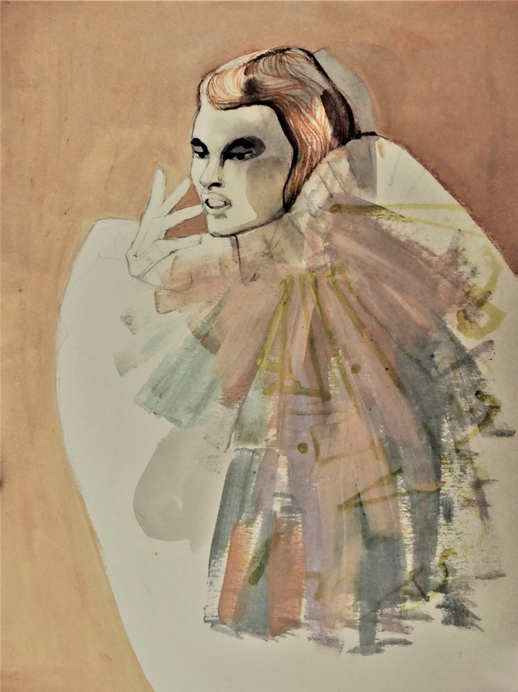 Retrato de moda elegante de Doris Schmitz