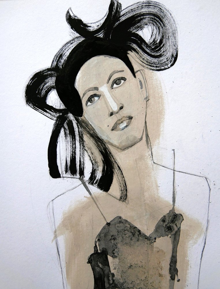 Retrato de moda elegante de Doris Schmitz