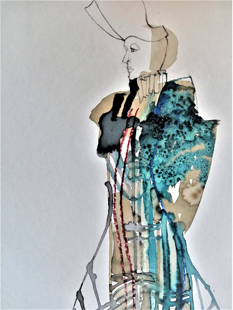 Retrato de moda elegante de Doris Schmitz