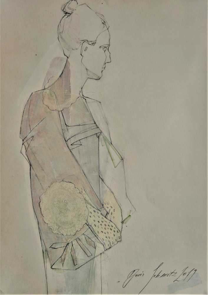 Perfil de uma mulher elegante de Doris Schmitz