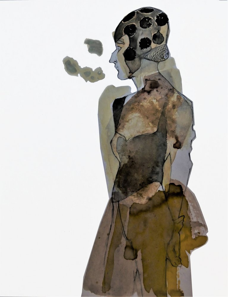 Perfil de uma mulher elegante de Doris Schmitz