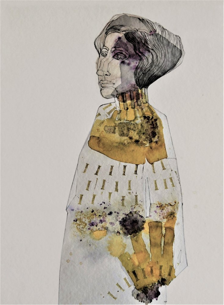 Perfil de uma mulher elegante de Doris Schmitz