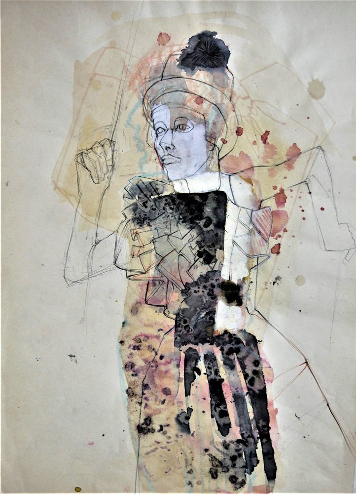Figura feminina expressiva de Doris Schmitz