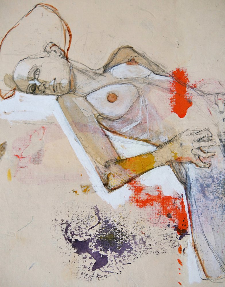 Figura Reclinada Expressiva de Doris Schmitz