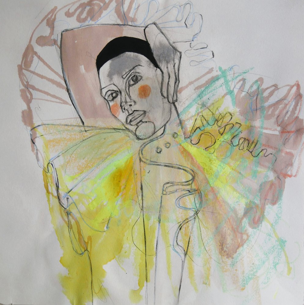 Retrato de uma mulher expressiva de Doris Schmitz