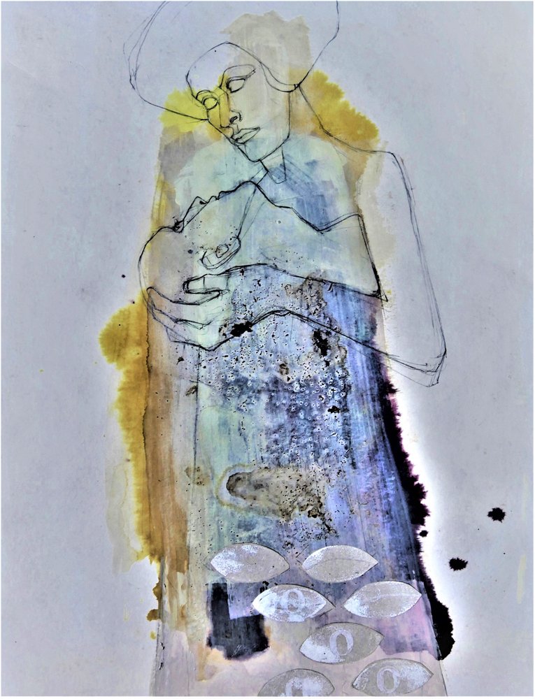 Retrato Terno de Mãe e Filho de Doris Schmitz