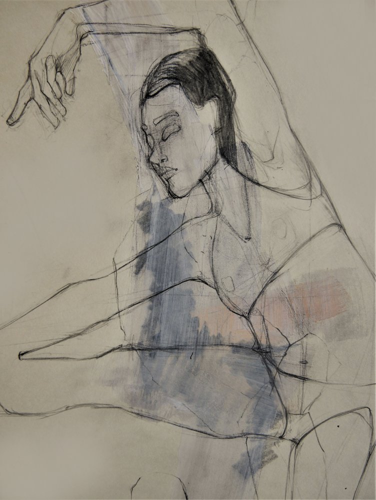 Esboço de uma bailarina graciosa de Doris Schmitz