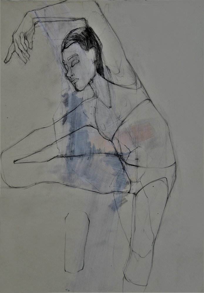Esboço de uma figura graciosa de Doris Schmitz