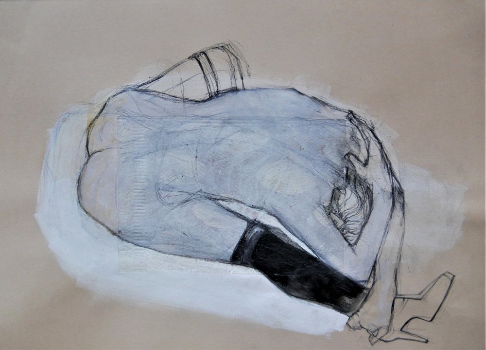 Desenho de figuras introspetivo de Doris Schmitz