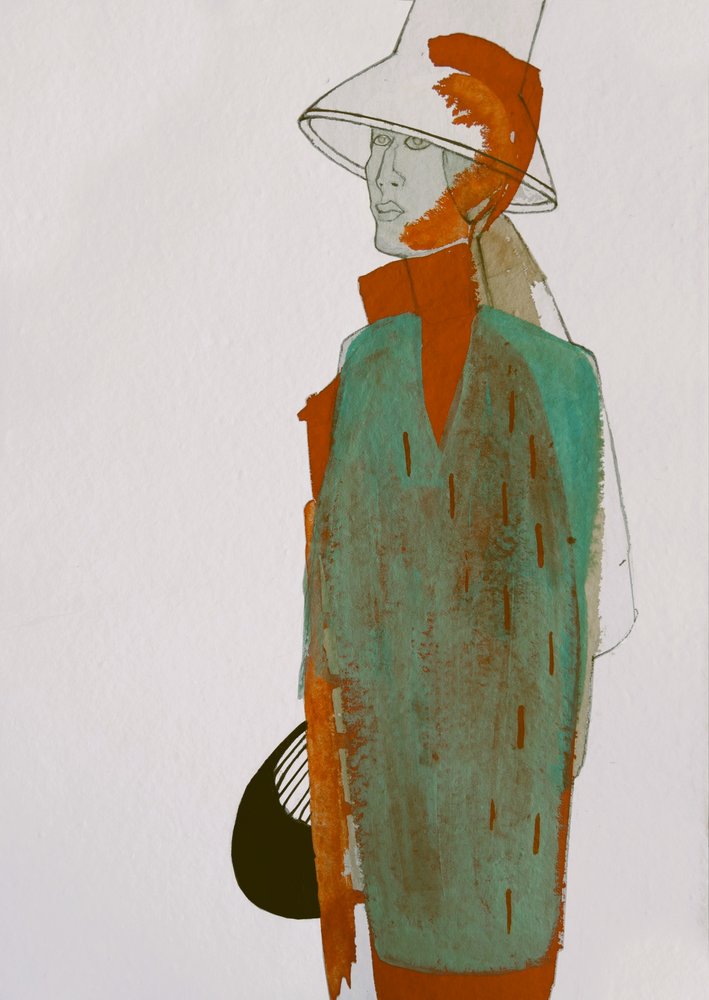 Figura da moda contemporânea de Doris Schmitz