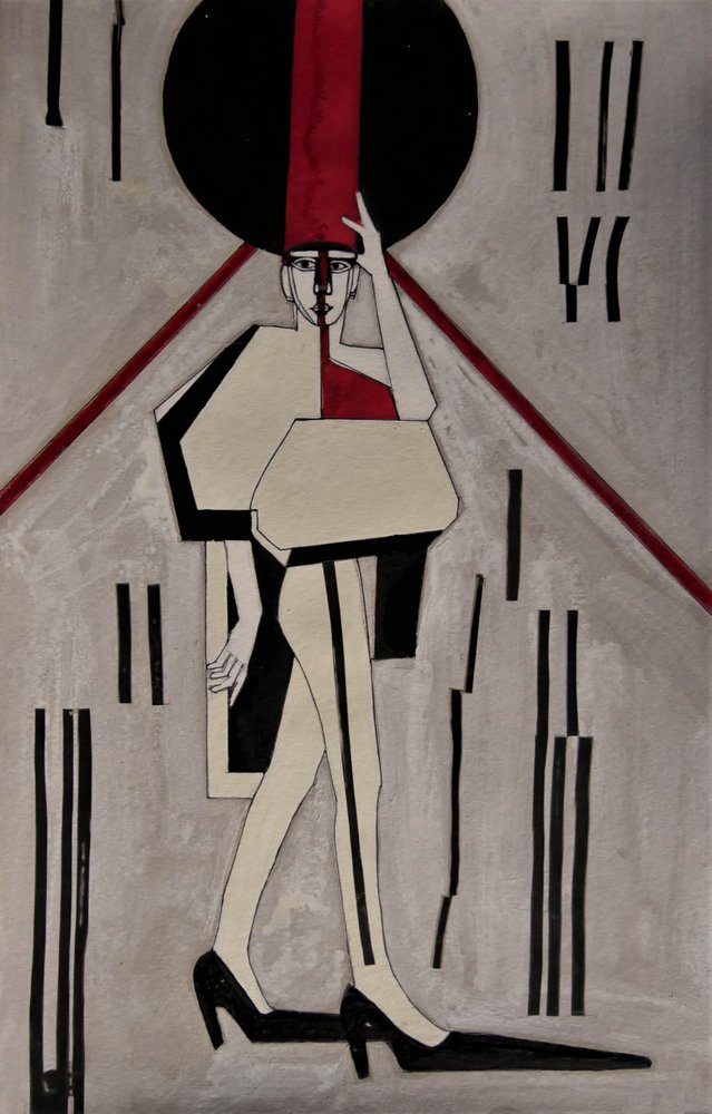 Figura da moda moderna de Doris Schmitz