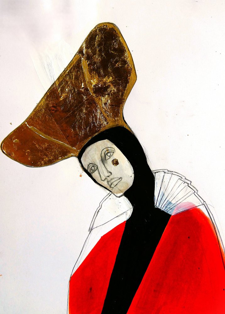 A misteriosa figura do chapéu dourado de Doris Schmitz
