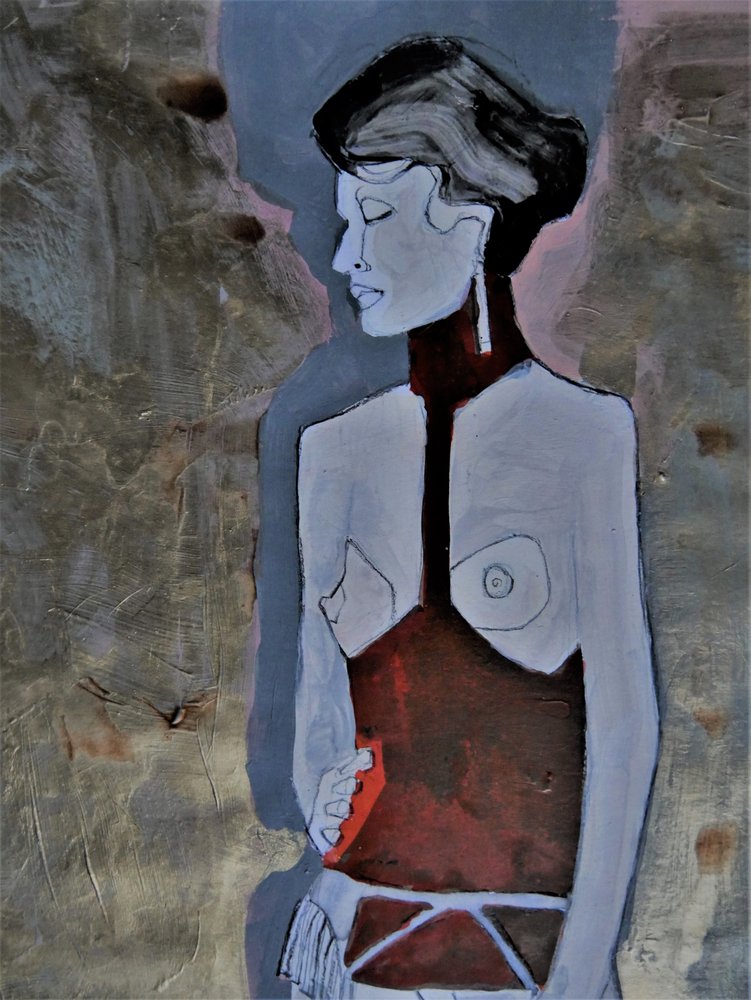 Mulher moderna pensativa de Doris Schmitz