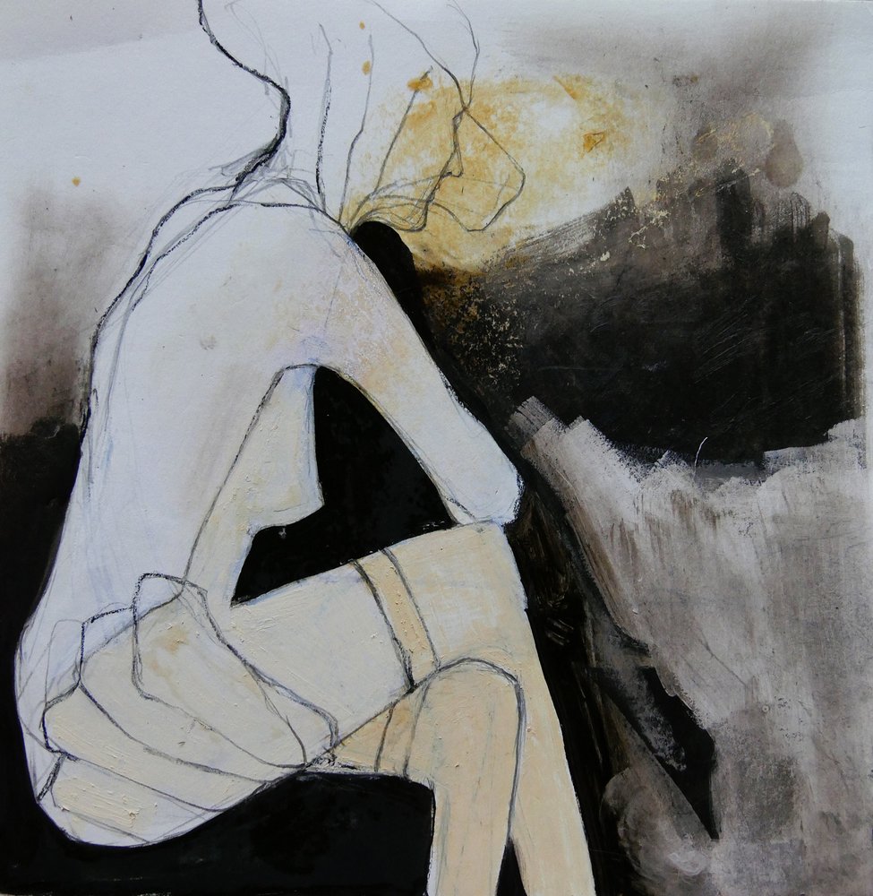 Mulher sentada, pensativa de Doris Schmitz