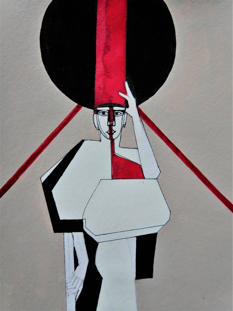 Mulher da Red Stripe de Doris Schmitz