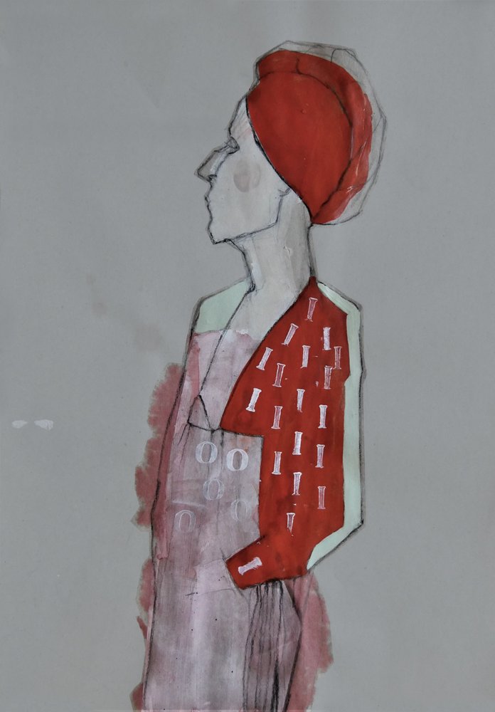 Mulher do Turbante Vermelho de Doris Schmitz