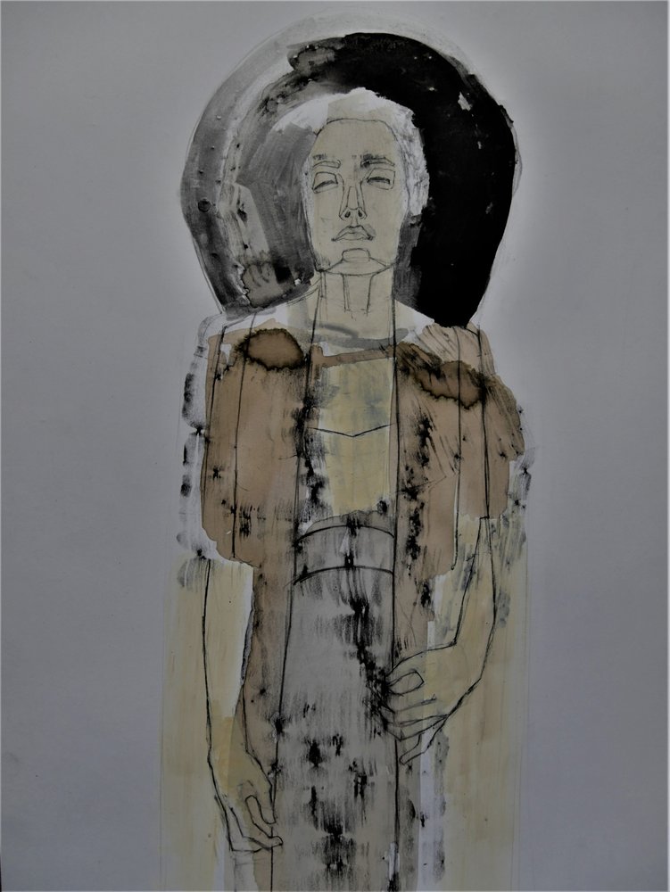 Retrato abstrato sereno de Doris Schmitz