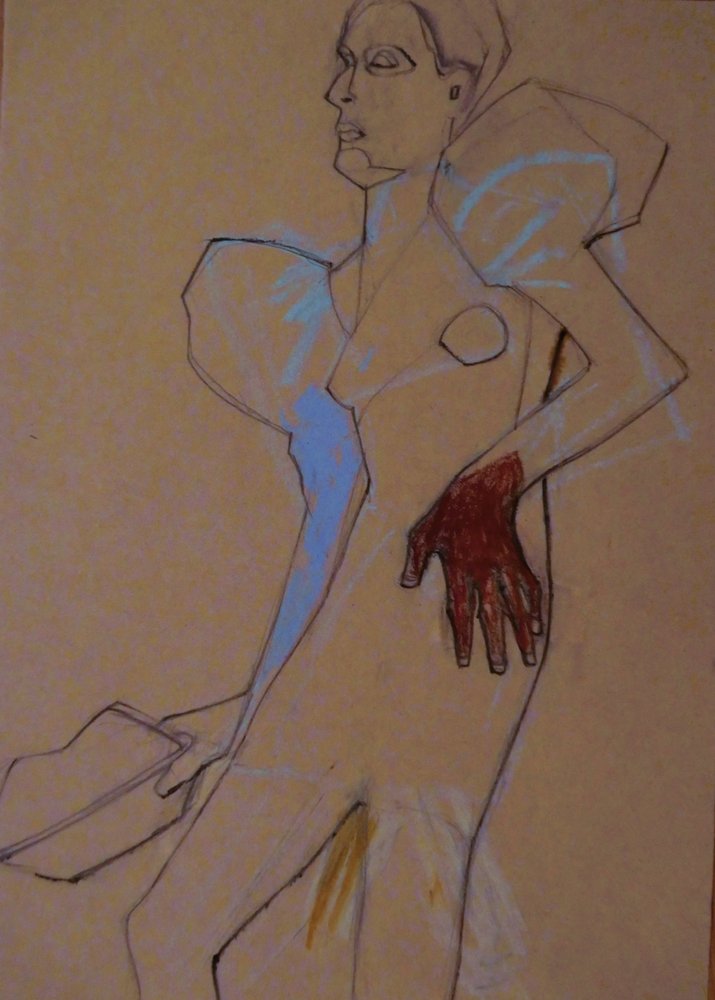Figura de moda estilizada de Doris Schmitz