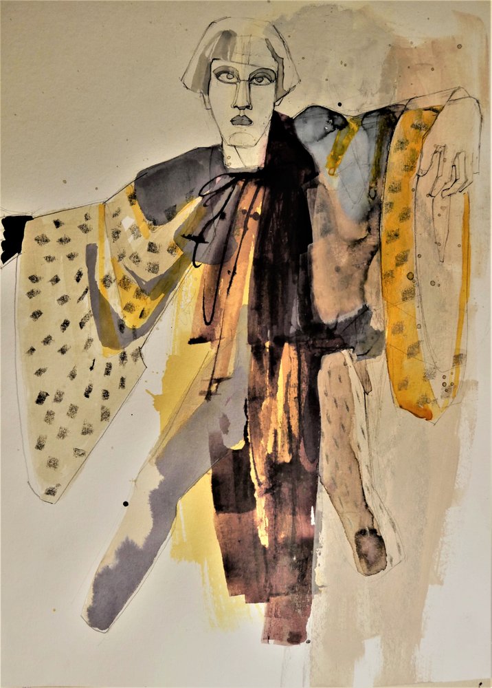 Retrato de moda estilizado de Doris Schmitz