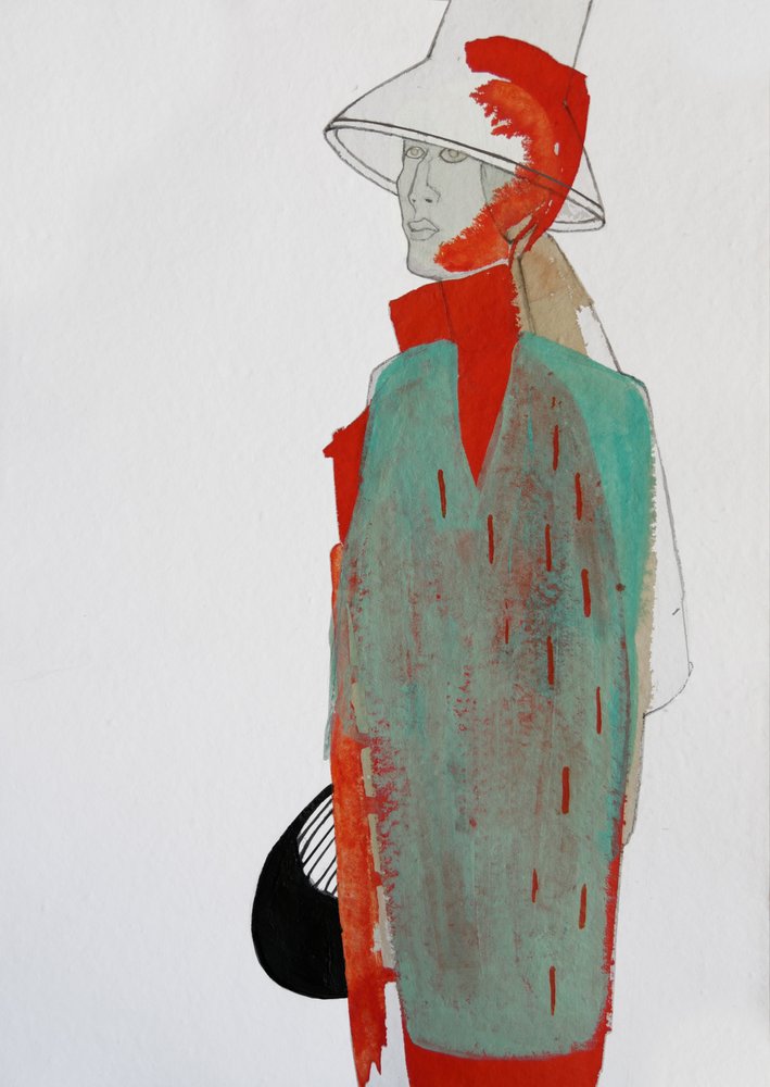 Retrato de moda estilizado de Doris Schmitz