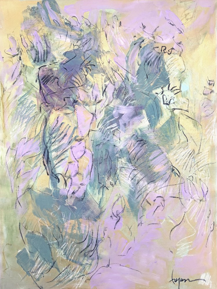 Serenidade Abstrata Suave de Dorothy Fagan