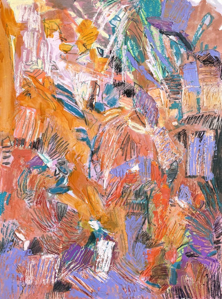 Formas abstratas vibrantes de Dorothy Fagan