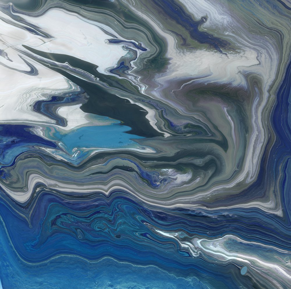 Fluxo de Mármore Azul Profundo de Edward Selkirk