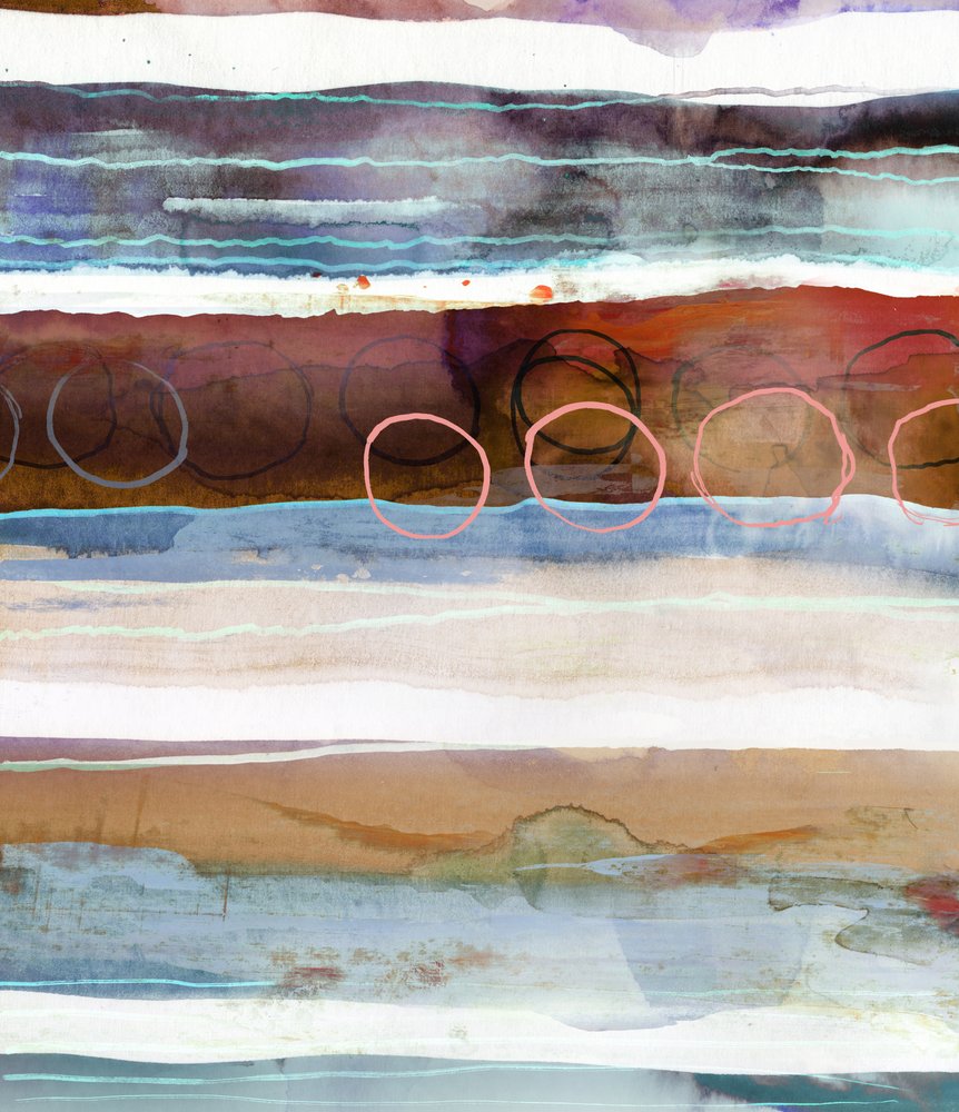 Camadas abstratas com tons terrosos de Edward Selkirk