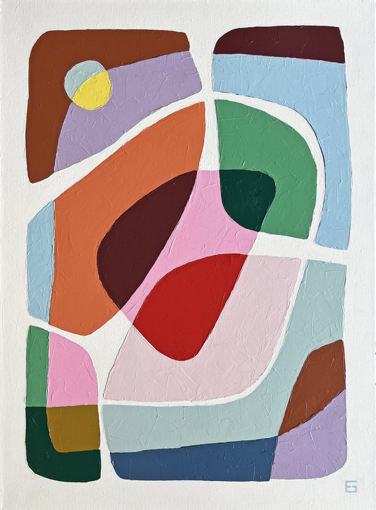 Formas abstratas coloridas de Ellen Greup