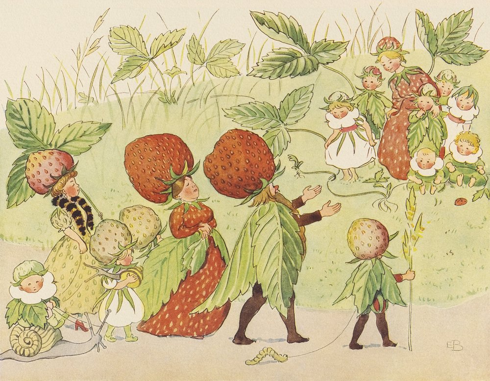 O Pequeno Lasse no Jardim - A Família dos Morangos de Elsa Beskow
