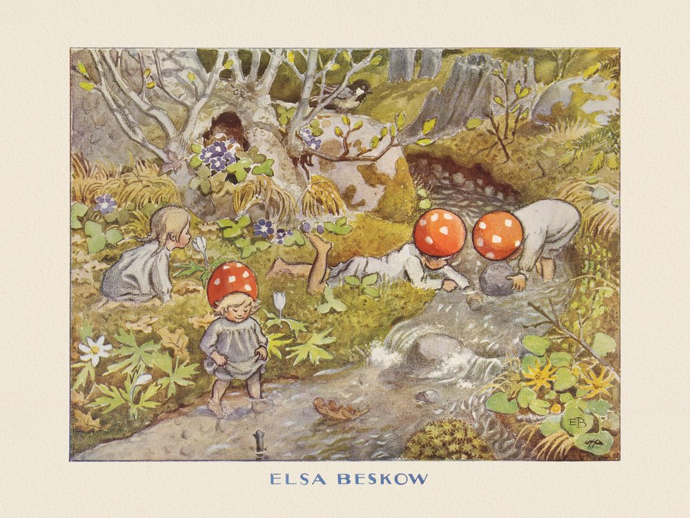 As Crianças do Papai Noel de Bäcken de Elsa Beskow