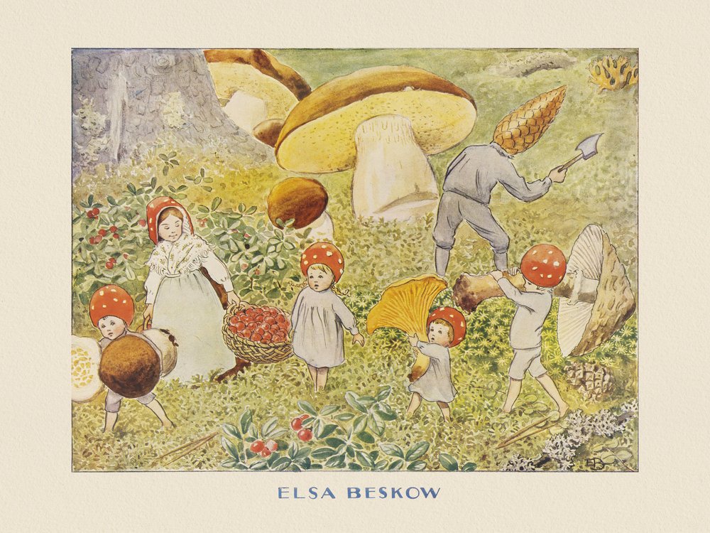 As Crianças do Papai Noel: Mushroom Kids de Elsa Beskow
