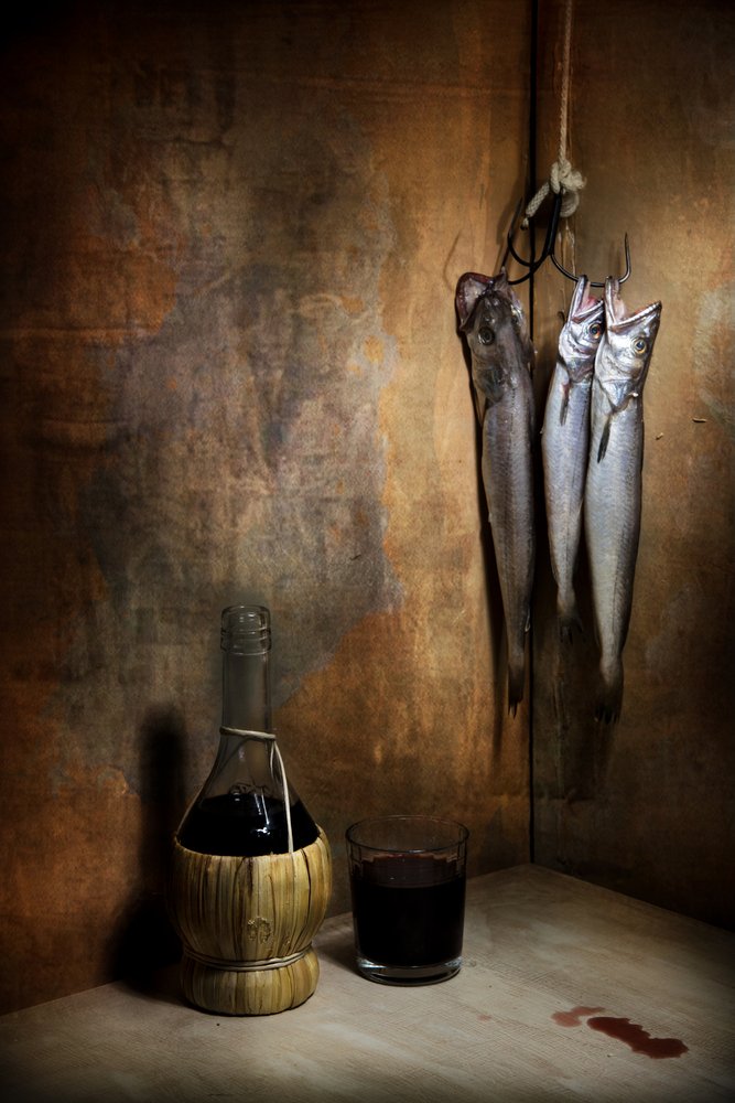 Peixe e Vinho à Moda Rústica de Felice Angelino