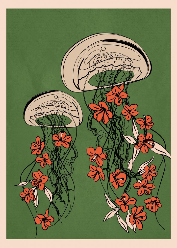 Medusa floral flutuante de Flow Line
