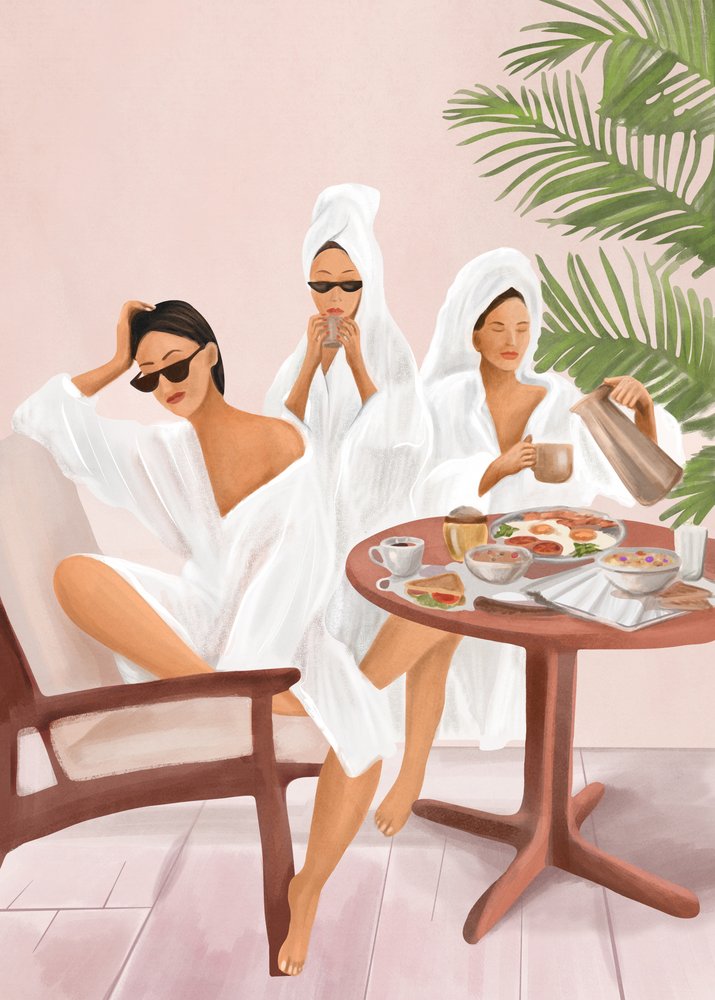 Brunch elegante no spa de Flow Line
